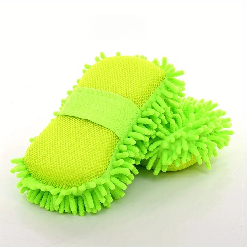 1PC Super Absorbent Chenille Car Wash Gloves - Scratch-Free Microfiber Car Detailing Gloves,Ultra-Soft Waffle Car Cleaning Cloth