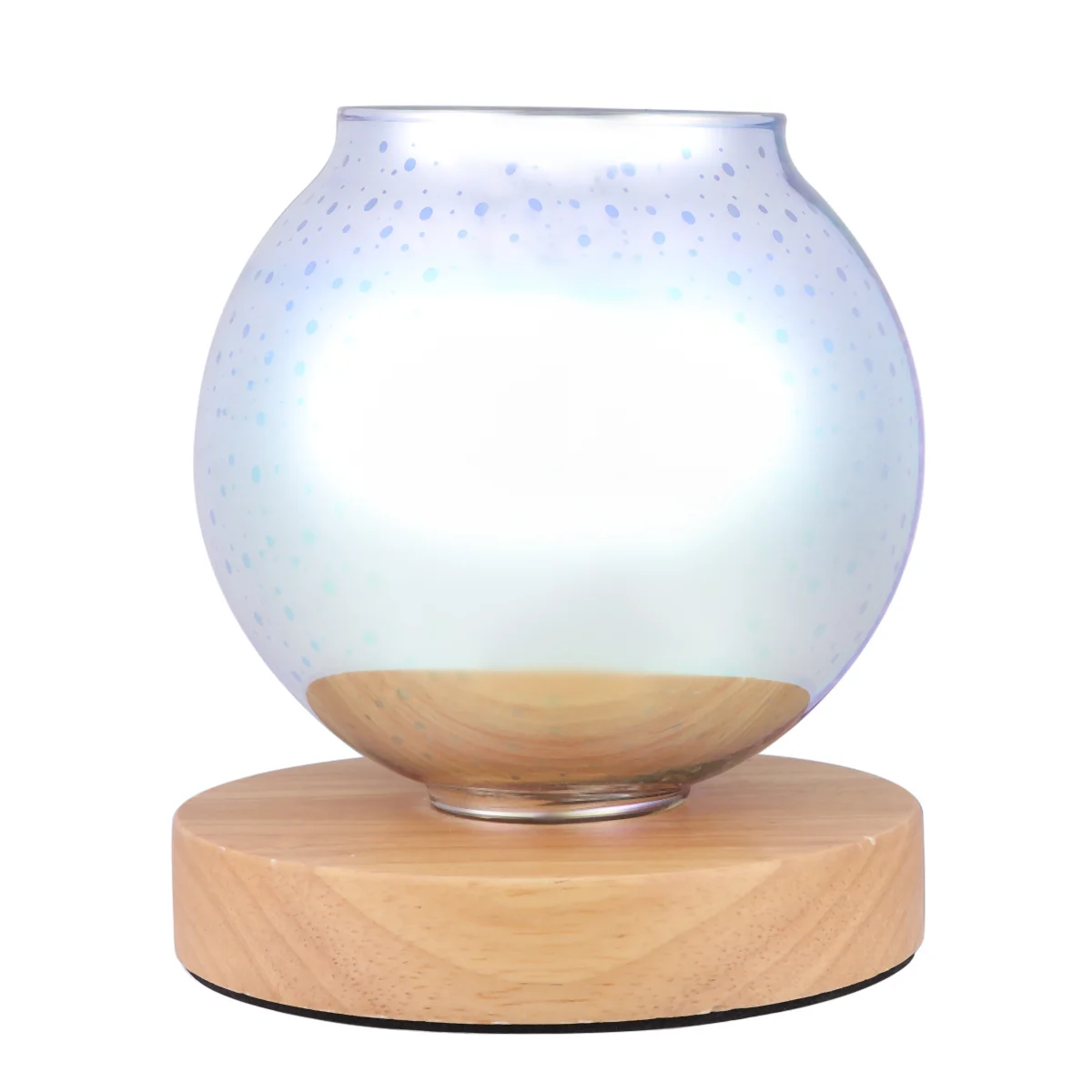 

1Pcs Aroma Lamp 3D Glass Fragrance Warmer with Us Plug Melts Scented Wax Creates Cozy Night Light for Bedroom Living Room Decor