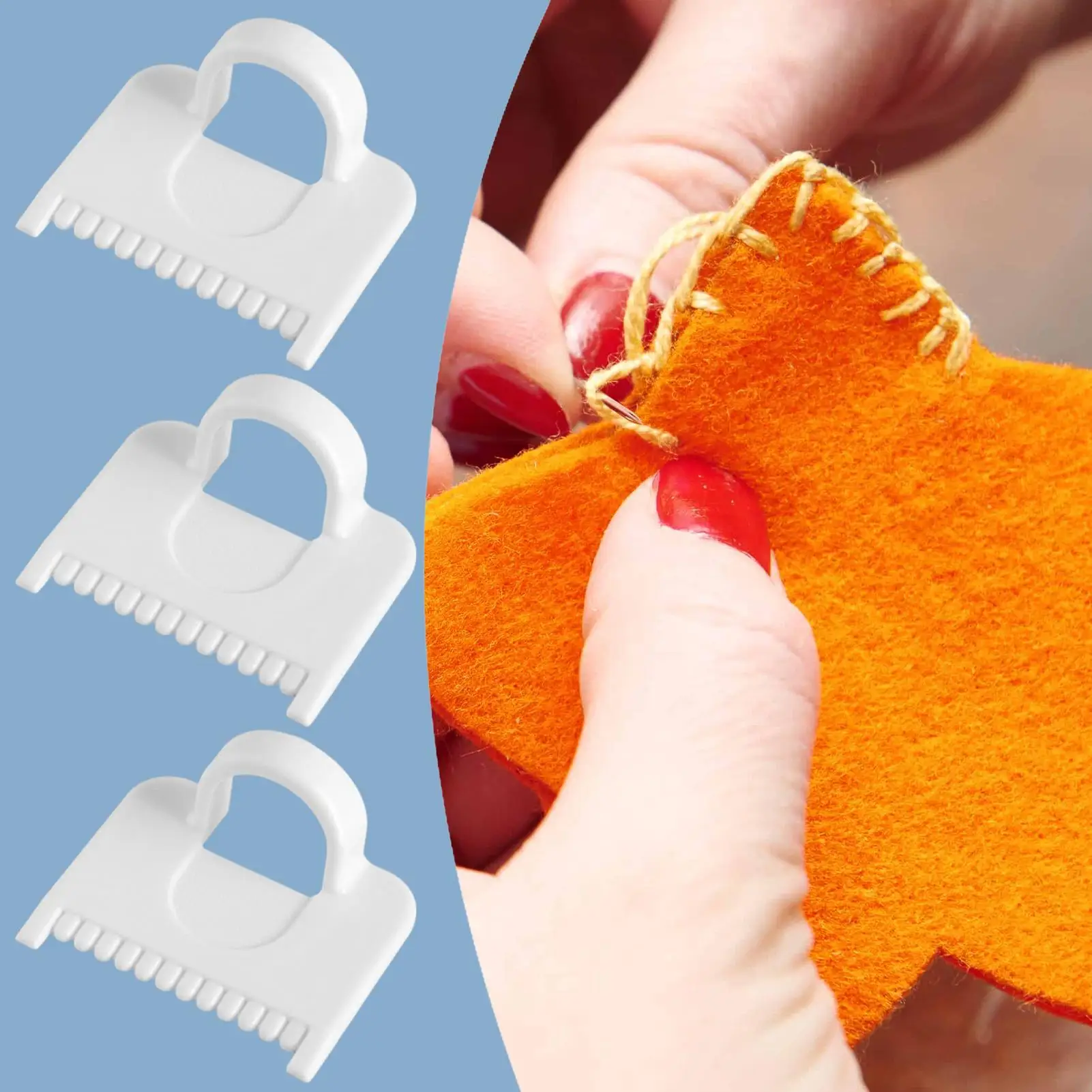 Sewing Guide Template Kit Quilting Non Slip Sewing Needle Gauge DIY Stitching Guide Tool for Fabric Embroidery Leathercraft