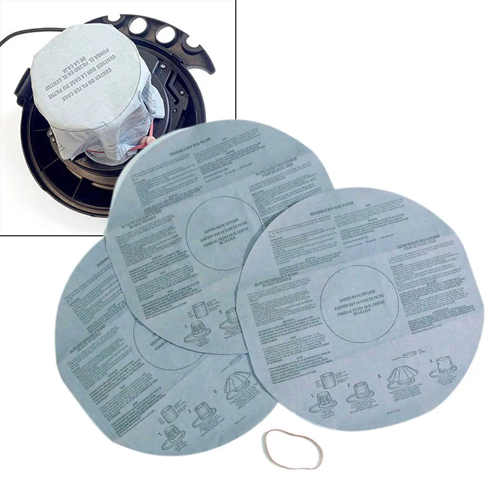 Indoor Office Outdoor Garden Filters Wet Dry Multi-Fit Part Replacement Tool Vacuum Cleaner 3pcs Accessory Adapter