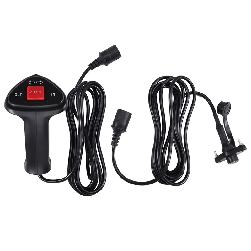 Electric Winch Controller Remote 3 Prong Compatibility For Vehicle For Recovery Operation For 3 Meter Extension Cable