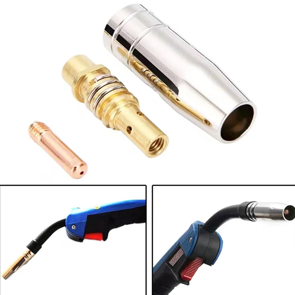 

1.0mm Welder Nozzle Part Kit 15AK Conductive Tip Nozzles Contact Tips For MIG Welding Torch Replacement Accessories