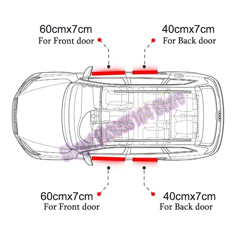 4pcs Carbon Fiber Car Door Sill Sticker For Isuzu DMAX PANTHER ASCENDER MUX AMIGO AXIOM 4X4 Auto Accessories