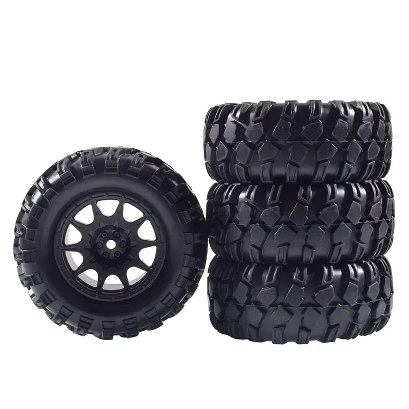 Pneus en caoutchouc RC pour escalade, 1.9 pouces, jantes en plastique, 4 pièces, pour MN128 MN86S, diamètre 90mm