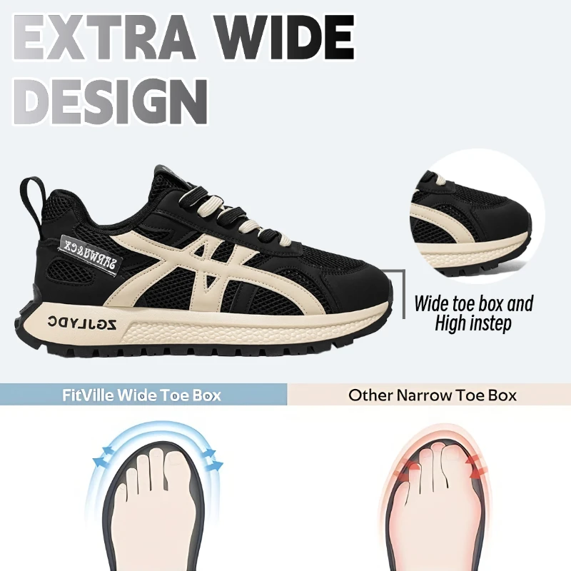 أحذية رياضية كاجوال قابلة للتنفس من Fipatbu للرجال، نعل ناعم ممتص للصدمات، مريح، حذاء رياضي كاجوال للجري للرجال #5