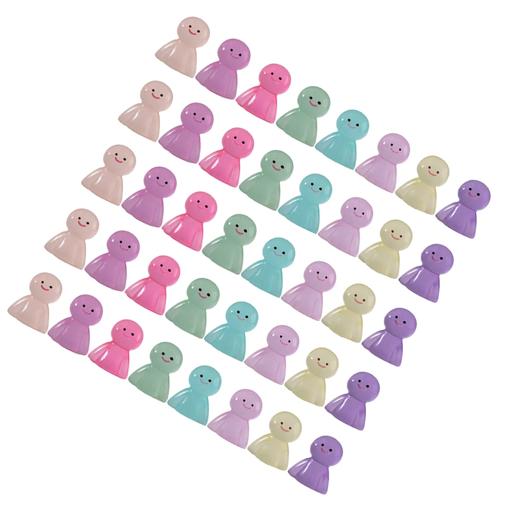 40 Pcs Beautiful Decoration Small Sunny Halloween Bonsai Glow in The Dark Toys Model Resin Micro Landscape