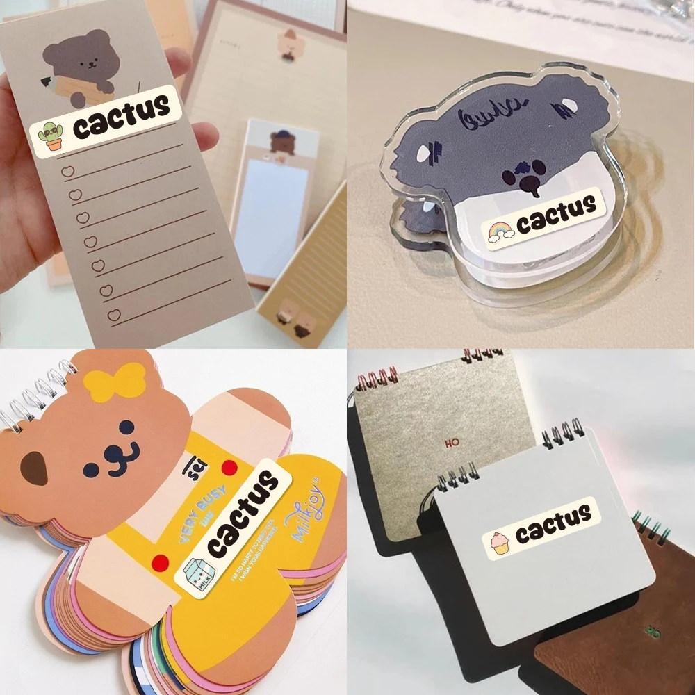 Custom Rainbow Name Sticker,Transparent Waterproof Stickers for Kids,diy Name Labels for School Bag Bottles Pen Box Mug Uniform