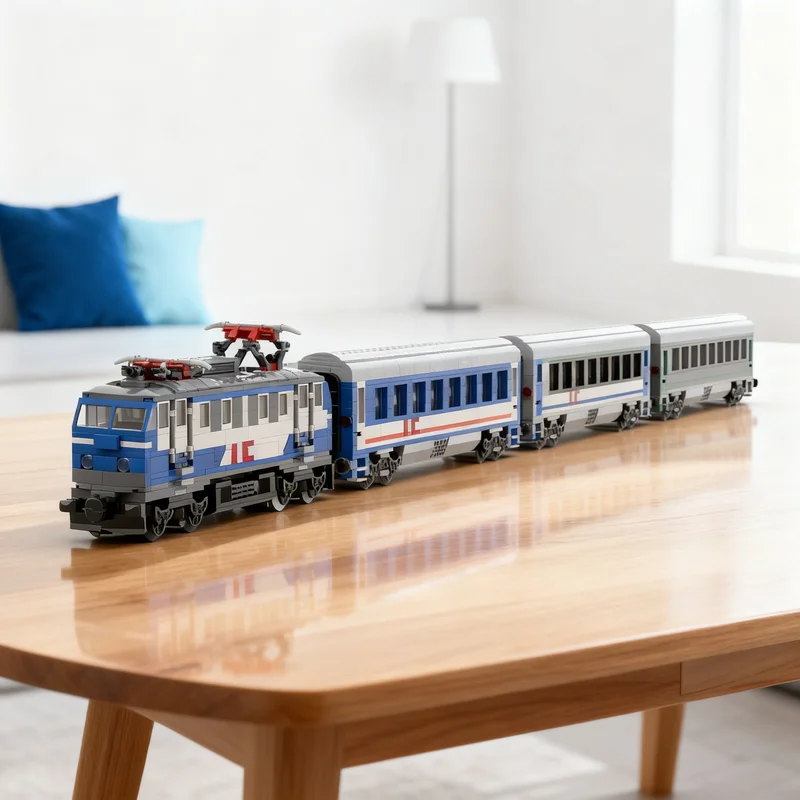 

2172pcs MOC Polish Intercity Train City Trains Model Building blocks Architecture toys Christmas gifts Education Kids creative