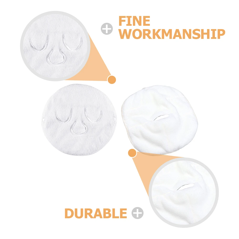 

1 set Hot Cold Facial Mask Towel Soft Coral Velvet Reusable Spa Face Steamer Towels Moisturizing Skin Care