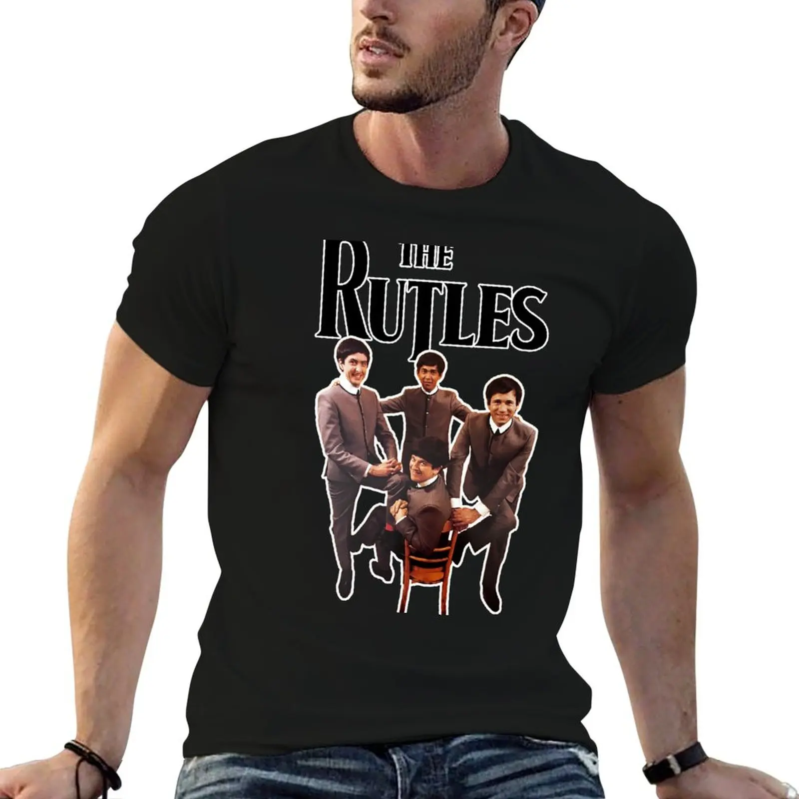 Les Rutles! Les quatre préfabriqués - Nasty, Dirk, Stig et Barry - conquérant la gloire dans leur monde! T-shirt