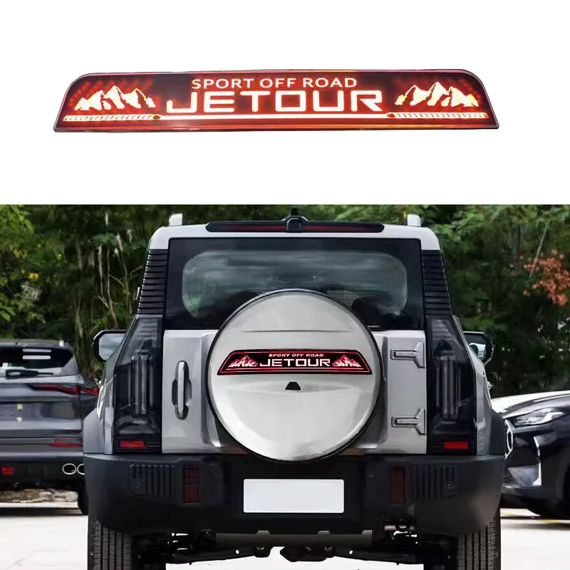 Fit for Chery JETOUR Traveler T2 2023-2024 Modification Car Spare Tire Cover Light Car Exterior Decoration Accessories