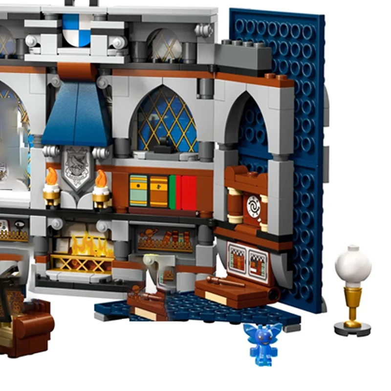 บล็อกตัวต่อโรงเรียนเวทมนตร์ รุ่นเรเวนคลอ ของสะสม ของเล่นตัวต่อสำหรับเด็ก ของขวัญวันหยุด