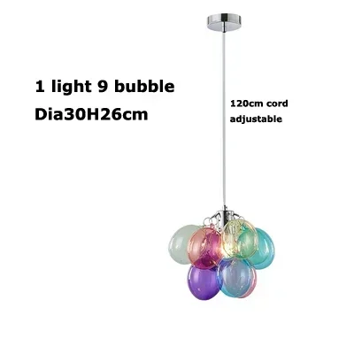 JIANKEXING Nordic Kreative Farbige Glas Ballon Anhänger Lampe Kleidung Shop Restaurant Küche Kronleuchter Warme Kinderzimmer Dekor Licht 6