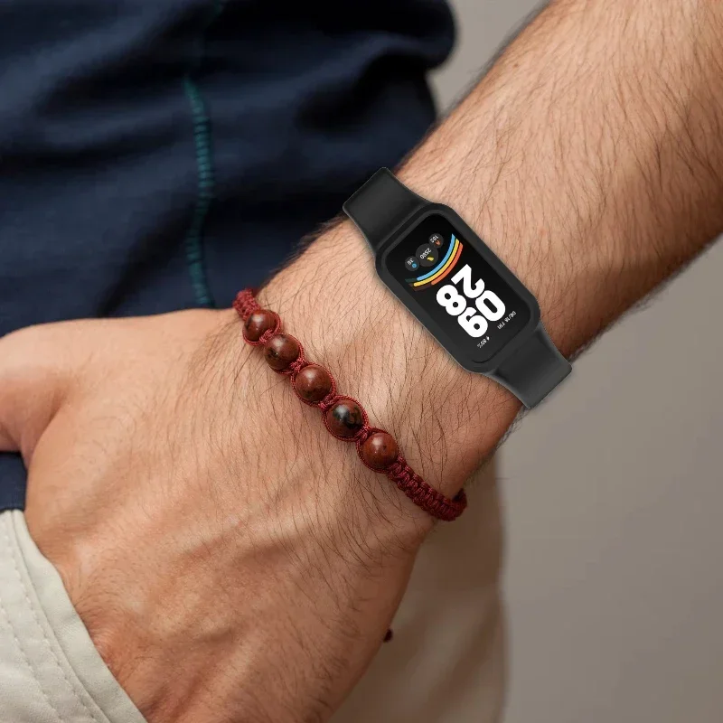 حزام سيليكون مسامي لـ Xiaomi Band 9 سوار معصم رياضي شامل كليًا لملحقات Redmi Band 3 Correa