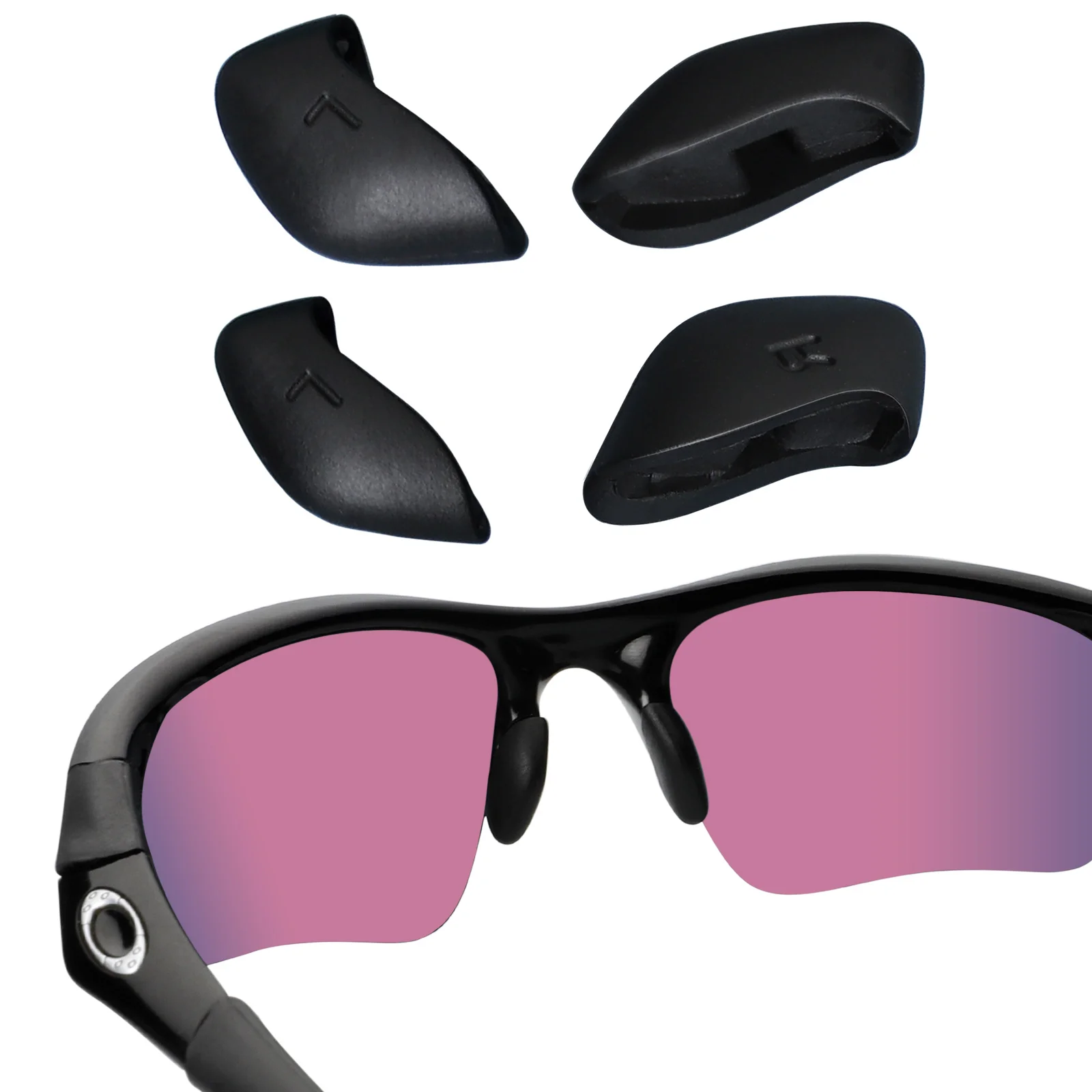 OOWLIT Rubber Nosepads Replacement for Oakley Flak Jacket Series & Half Jacket Series & Flak 2.0 Series & Commit SQ Sunglasses