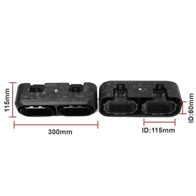Hot Sale For G-Class W350 G500 G63 G450 UPTO Maybach-style Carbon Fiber Forged Exhaust Tips New Style