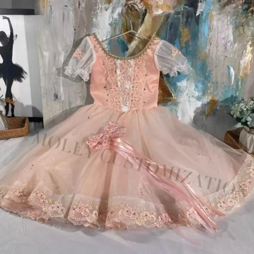 Nuevos productos de alta gama: Falda larga de gasa para adultos y niños, ideal para actuaciones de ballet y concursos, modelo Clara Cascanueces.