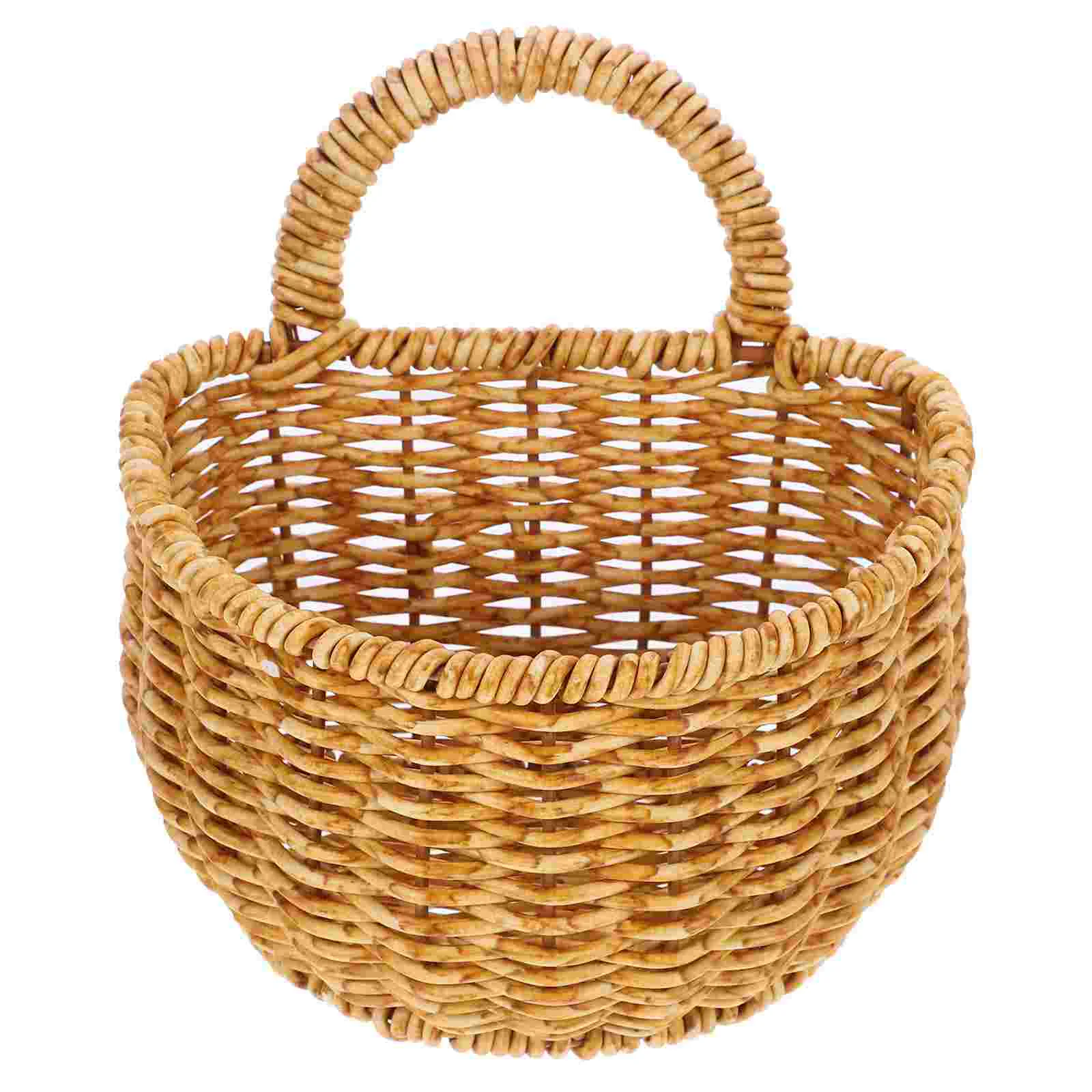 

Kitchen Storage Basket Stair Hanging Flower Bread Serving Vases Office Laundry Hamper with Lid Food Woven Door