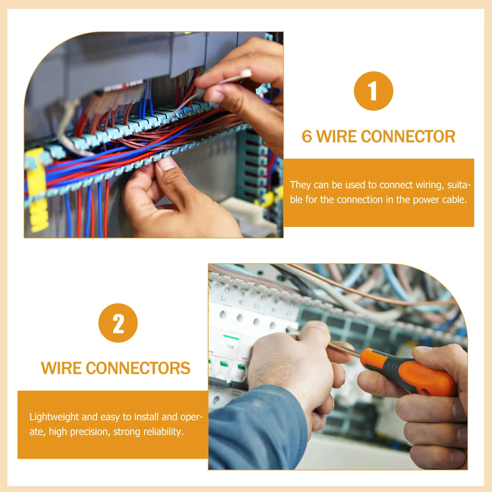 

2Pcs 10 Positions 600V 25a Screw Terminal Strip Blocks Dual Row Pre-Insulated Easy Disconnect Stable Copper Conductivity