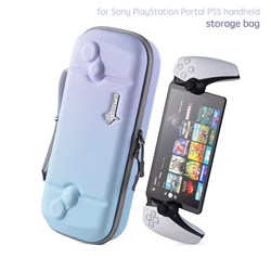 Hard shell EVA protective bag for PlayStation Portal Remote Player, shockproof and drop resistant PS5 Portal storage bag, easy t