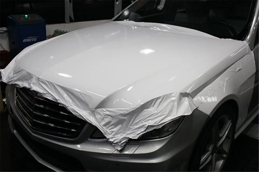 Película de vinilo brillante para coche, película de papel de aluminio sin burbujas para pegatina de coche, muebles, teléfono, portátil, varios