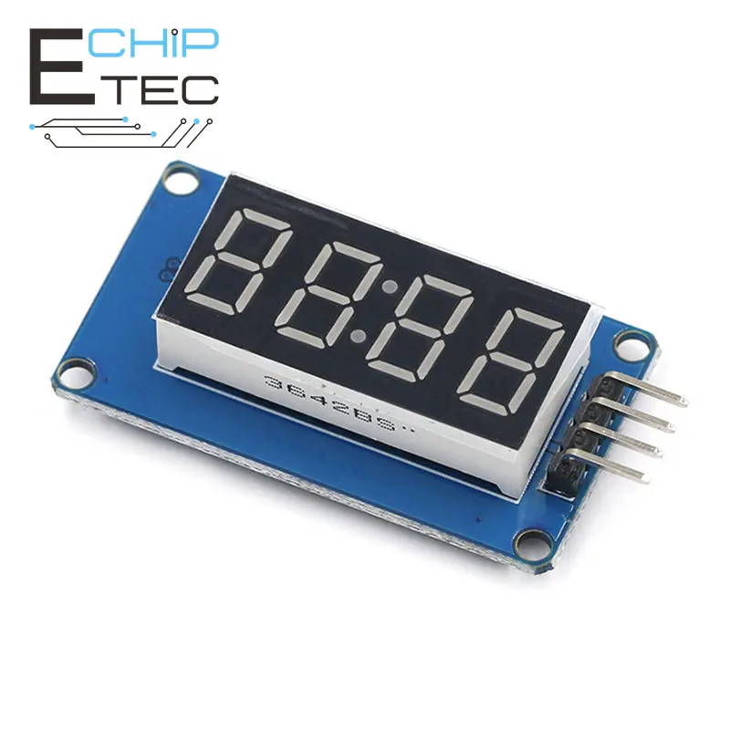 M1637 4 Bits Digital LED Display Module para Arduino, 7 Segmento, 0, 36 Polegada, Tubo de ânodo vermelho, Quatro Serial Driver Board