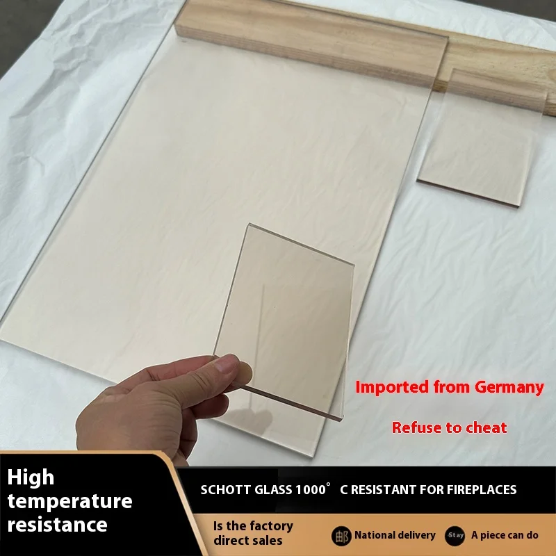 High-Temperature Resistant Glass Fire-Resistant Fireplace Observation Window Schott Glass-Ceramic High-Borosilicate Oven Glass