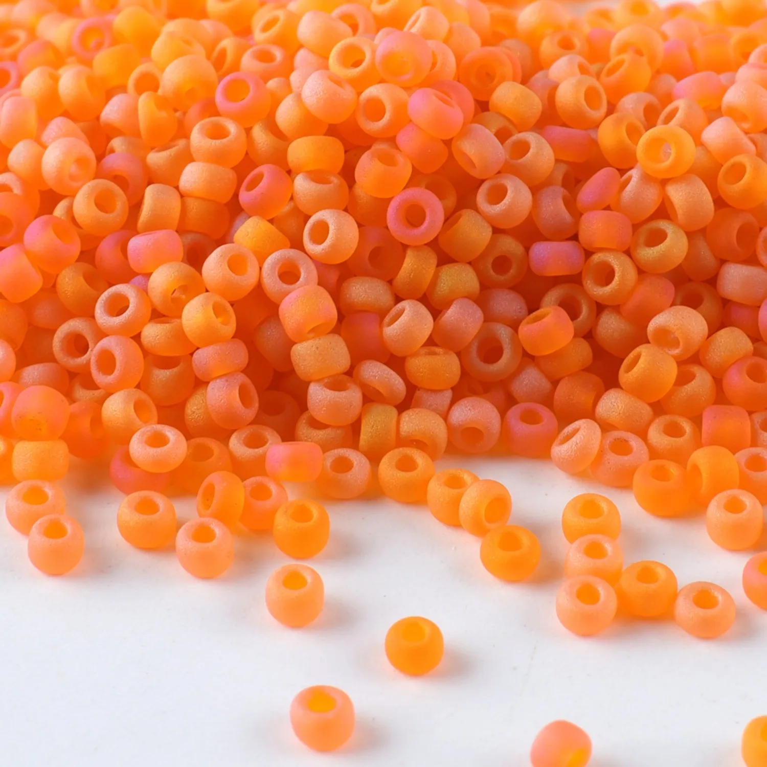 Hochwertige CJ 11/0 Mattierte Rocailles-Perlen für Schmuckherstellung, 10g/Röhrchen, Geeignet für Alle Arten von DIY-Bastelarbeiten – Detail 6