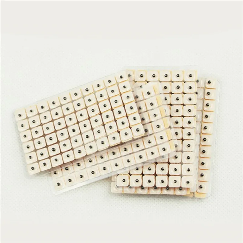 600Pcs Cowherb Seed Ear Stickers Auriculotherapy Acupuncture Massage Therapy Dredge Body Meridians Improve Vision Treat Insomnia