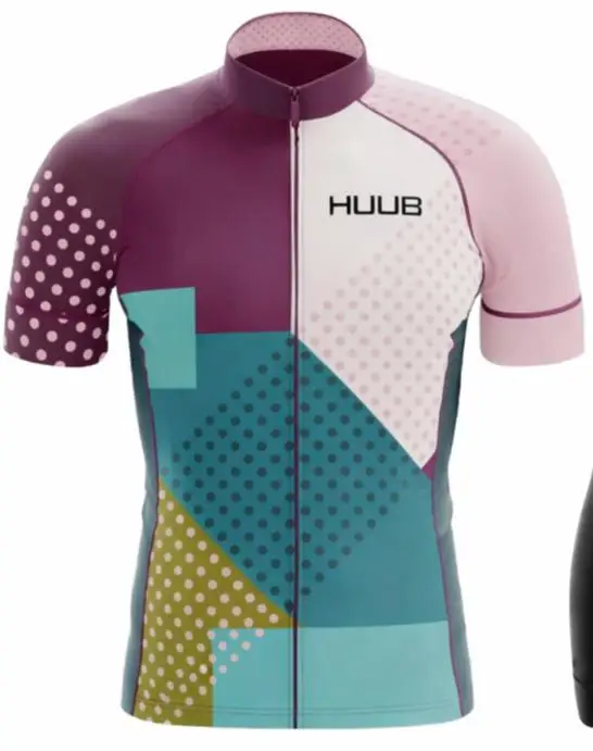 Neues HUUB Radtrikot in 17 Farben, kurzärmelige Rennoberteile, Sommer-Fahrradtrikots – Detail 3