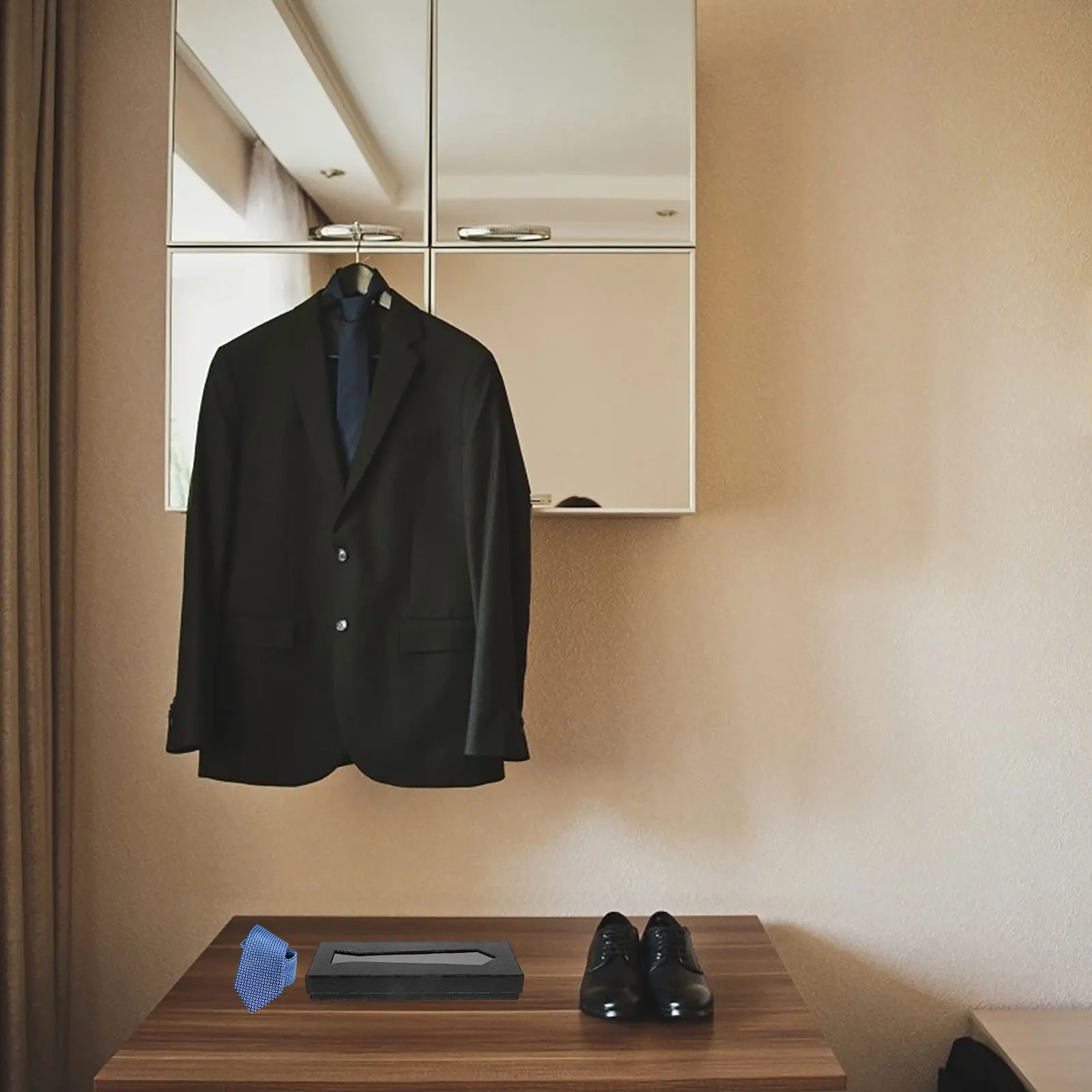 

Black Snake Box Premium Storage Organizer For Men Travel Business Gift Case Tie Organizer Box Travel Tie Case