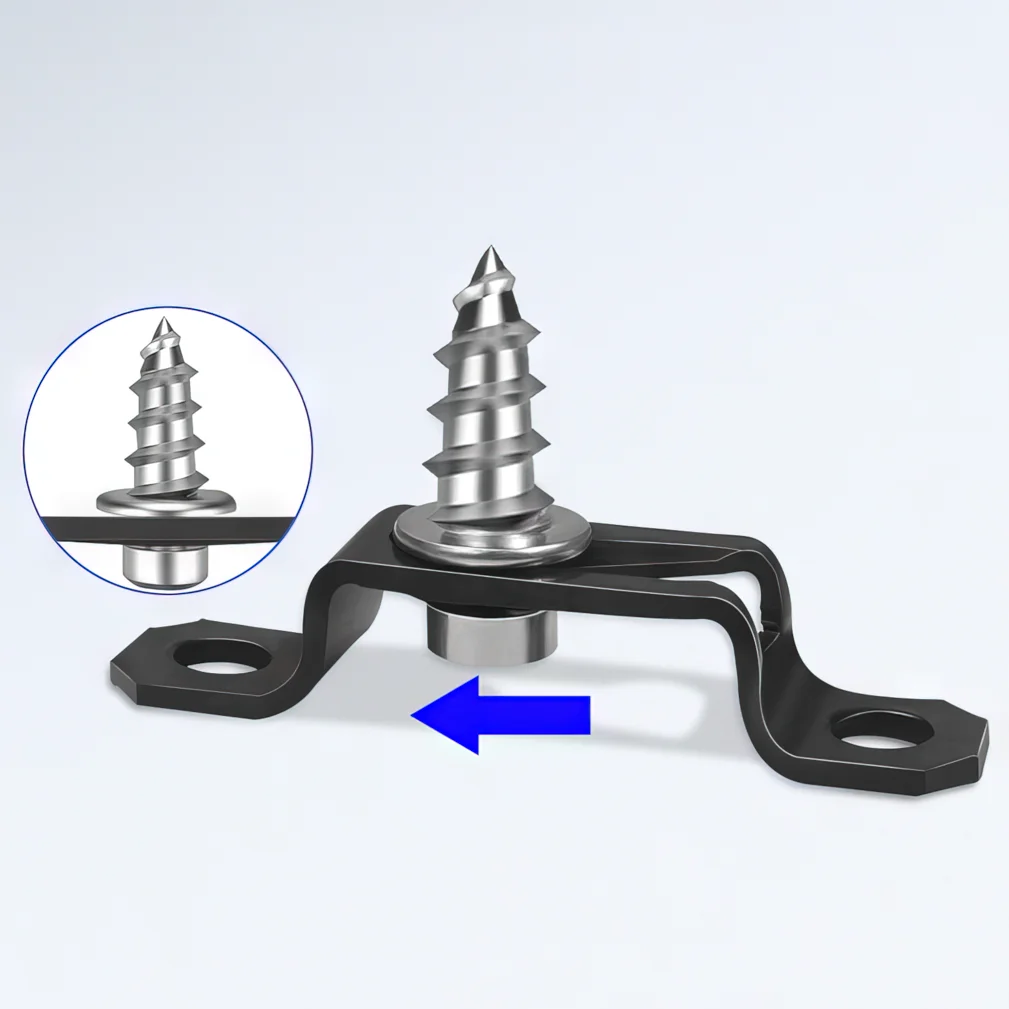 10 مجموعة الكربون الصلب خزانة المنزل خزانة غير مرئية المسمار السحابة أخفى موصل خزانة الأثاث أخفى المسمار السحابة