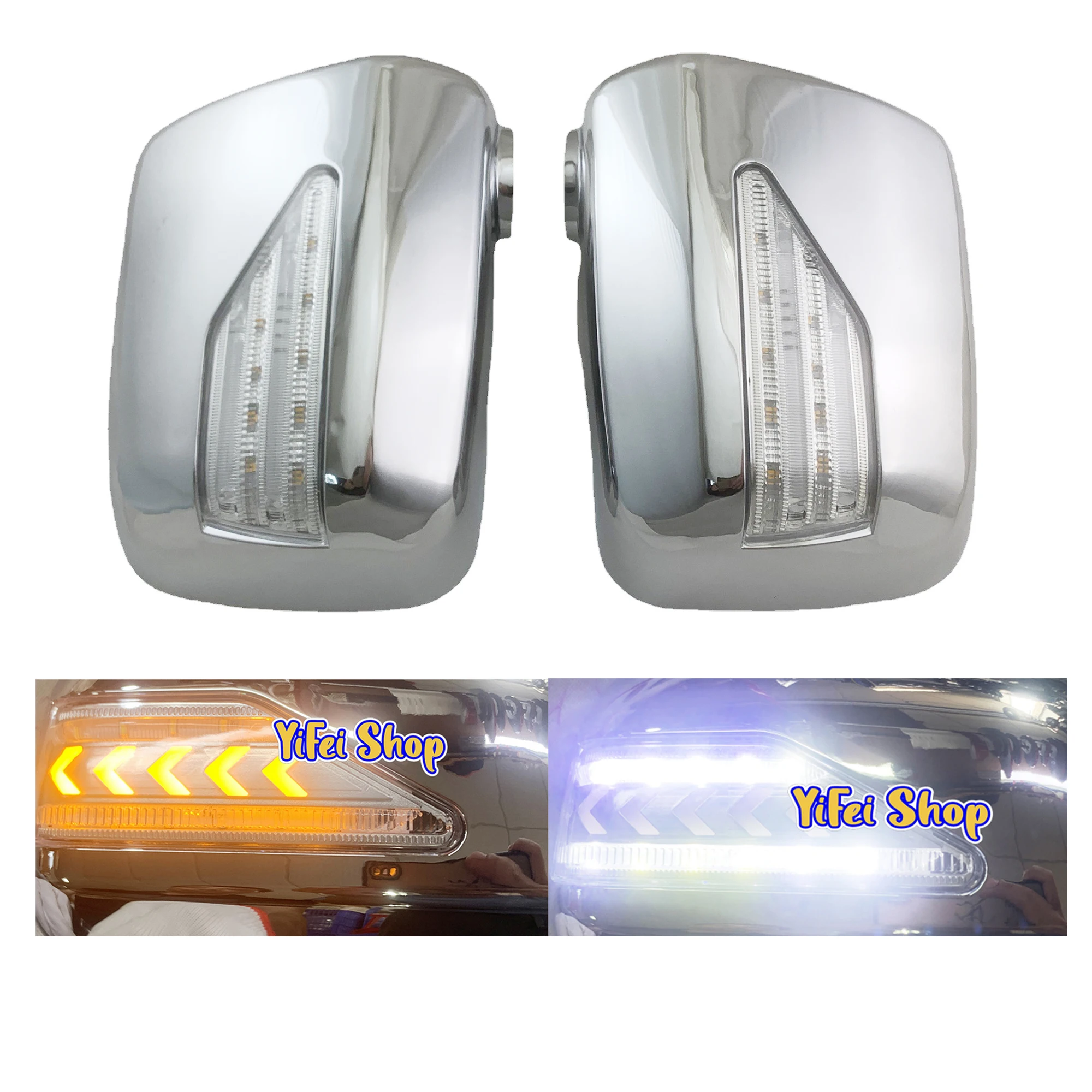 

For Lexus Rx300 XU110 RX 300 Is300 1998 - 2003 Car Chrome Accessories Door Mirror Cover With LED Trim Novel Style Streamer light