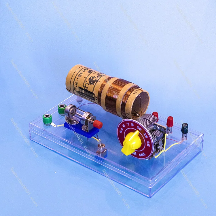 Crystal radio 140-1 coil movable ore air concentrator (coil copy)