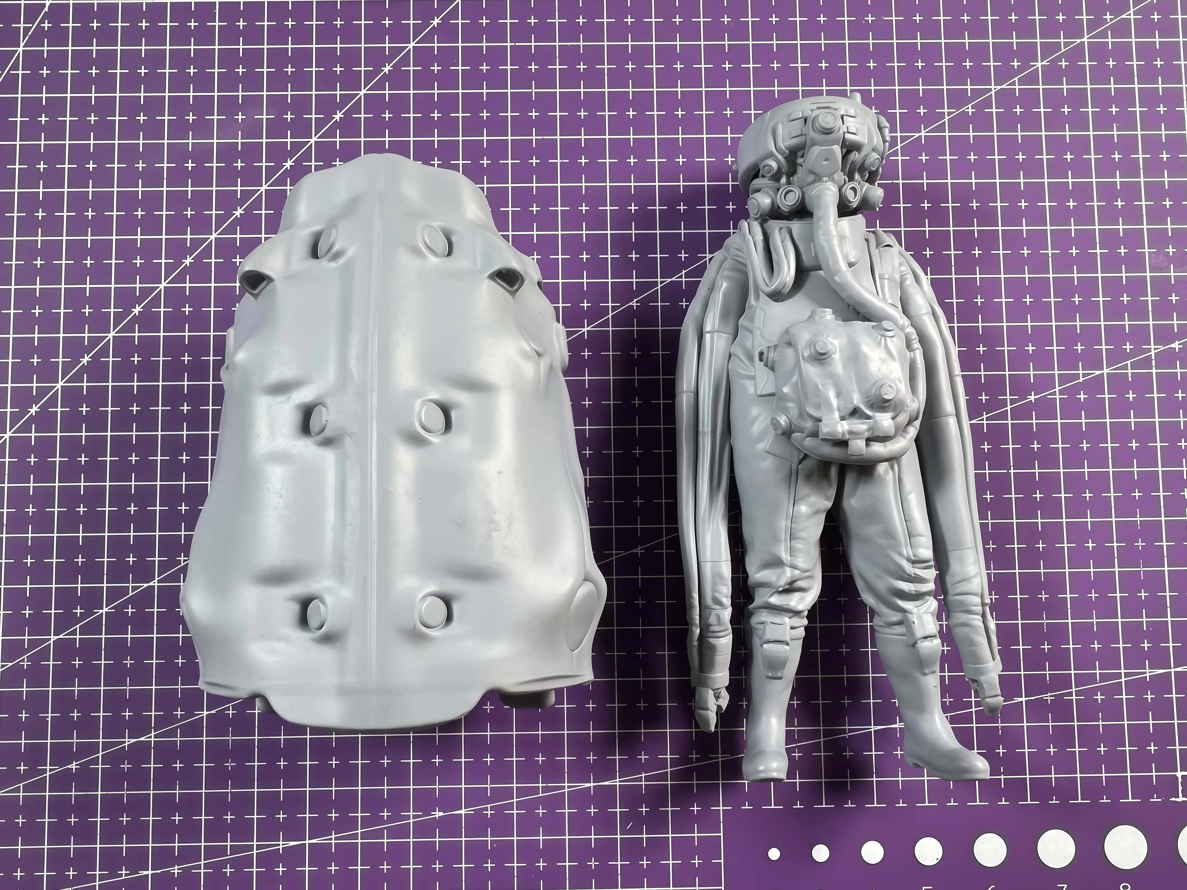 Modelo de resina fundida 1/16 (120 mm), líder de infantería bioquímica de personajes de ciencia ficción, sin pintar