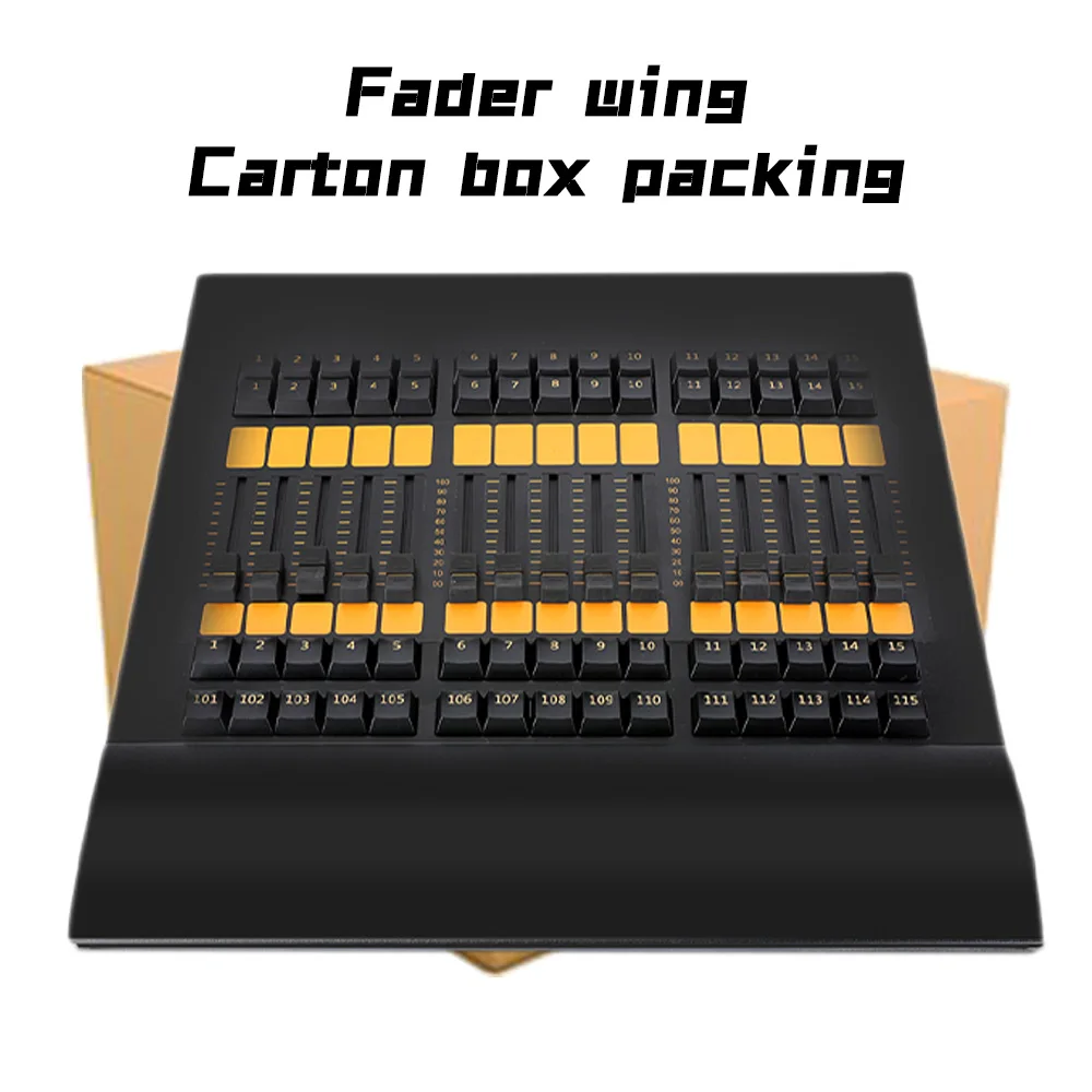 Fader Wing DMX Console For Stage Lighting Console Connect PC Software DMX512 Professional 2048 Parameters Fader Wing PC On