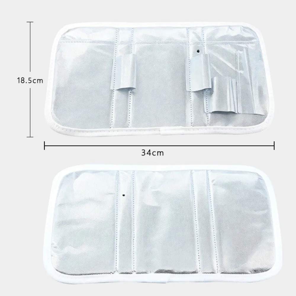 Aluminum Foil Lining Insulin Storage Bag Water Resistant Foldable Medicine Organizer Bag Hook and Loop Closure Multiple Pockets