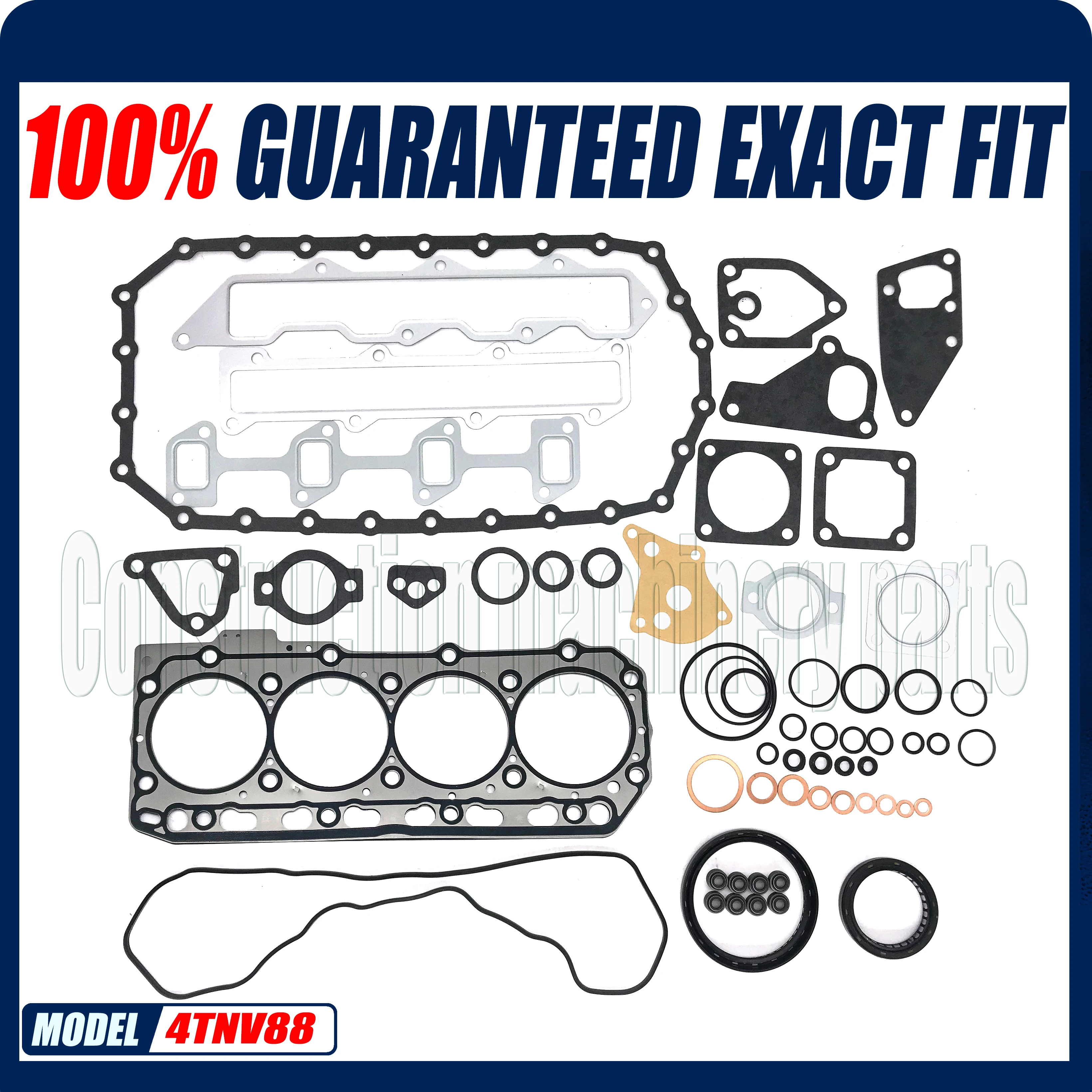 

Engine Gasket Set for Yanmar 4TNV88 Engines John Deere Komatsu Complete Gasket Kit With Cylinder Head Gasket