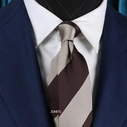 neckites For Man Business Tie Grey 8cm Wedding neckties zometg Ties Strip Ruduo strip neckties