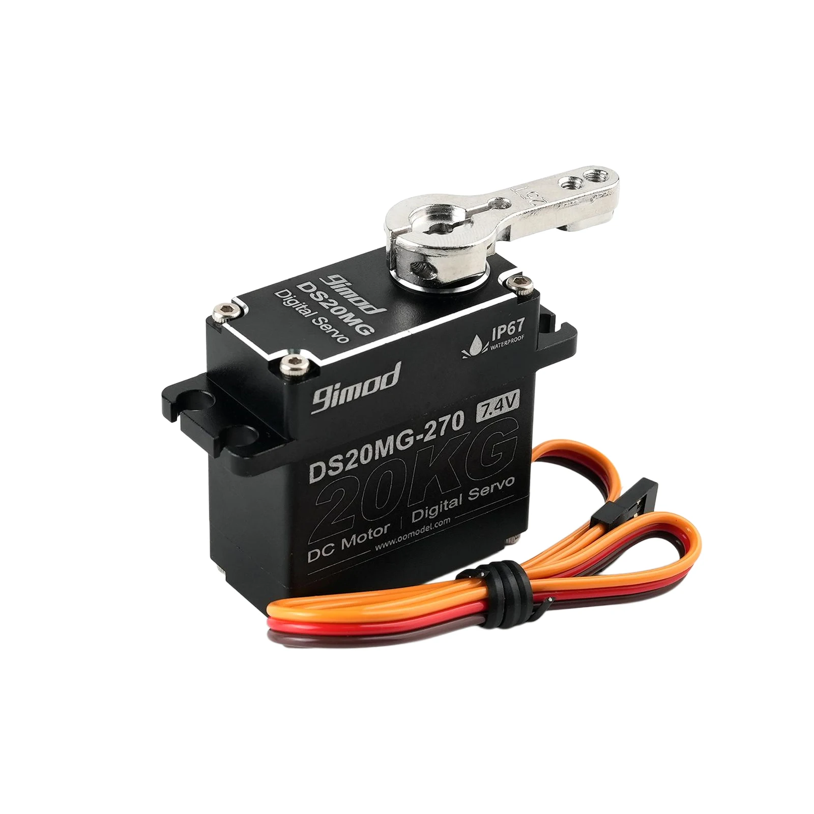 20KG DS20MG 7.4V Digitale Servomotor 270/180 Graden Hoek Regelbare Metalen Tandwielen Servo Functies Onderdelen Voor Auto/Robot Model