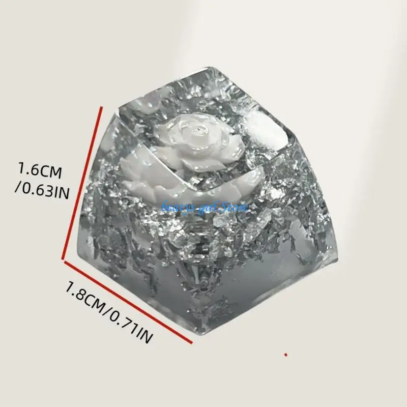 C7AB Camellia Keycap Nhựa Handmade để thay thế bàn phím cơ học