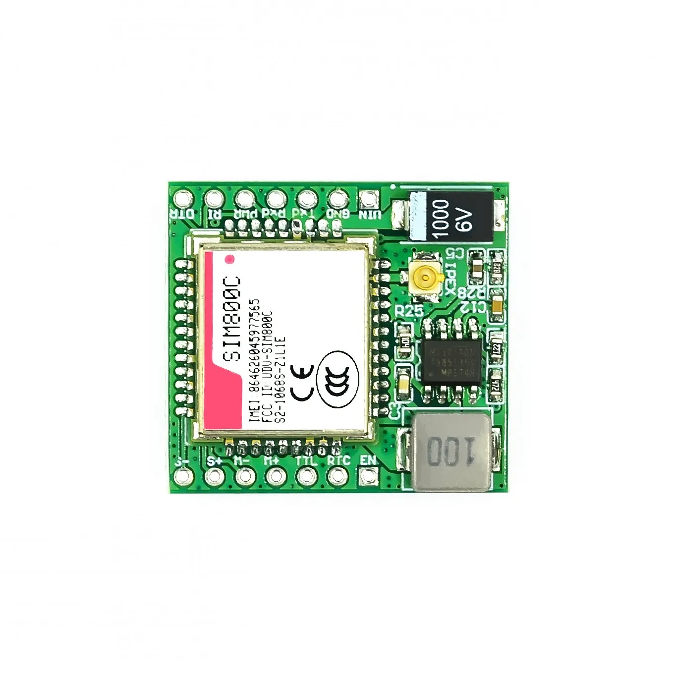 Placa IPEX da desenvolvimento do módulo TTL de SIM800C GSM GPRS com Air208S SIM7020C