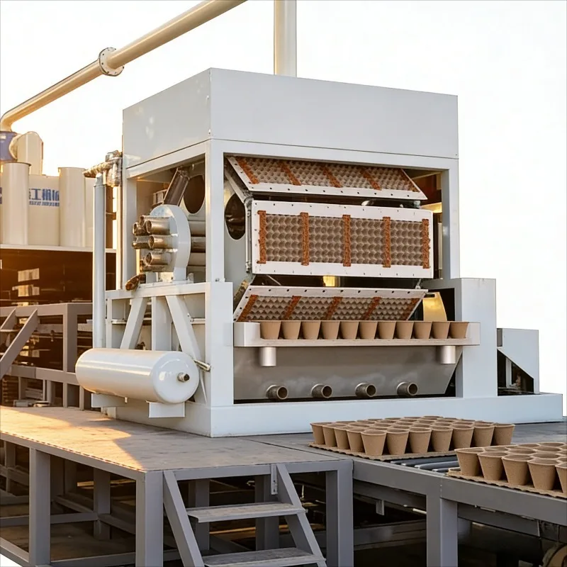 Customizable Multifunctional Automatic Egg Tray Machine Different Moulds Available