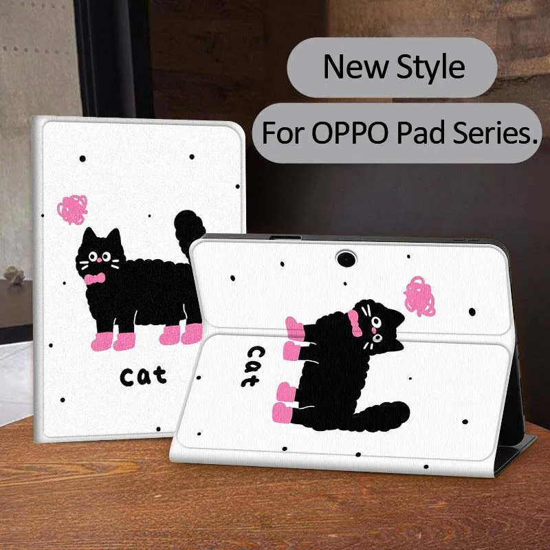 

Cat Dog Polka Creative PatterFor OPPO Realme Pad 3 11 2 4 Pro Air Neo SE X 11 11.61 11.4 12.1 13.2 Inch Tablet Case