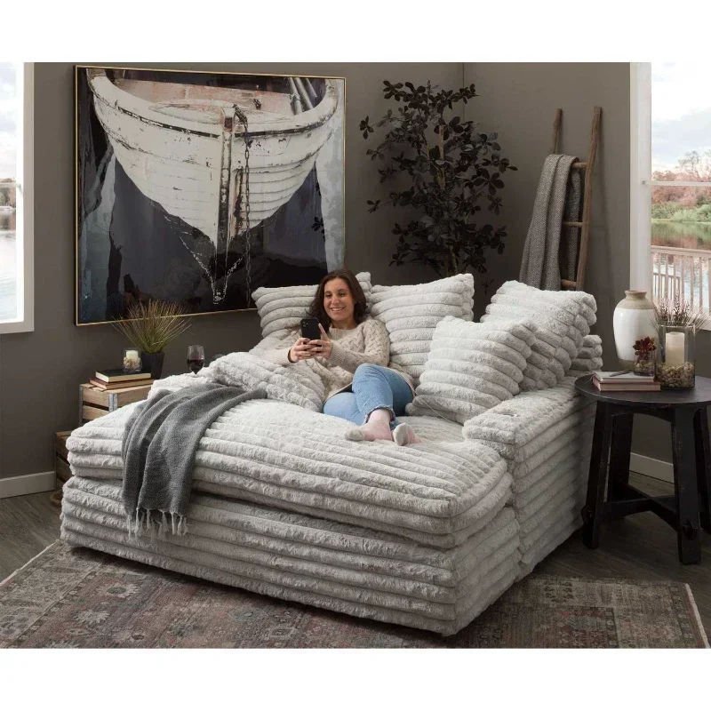

Single And Loveseat Living Room Tiktok Hot Selling Thick Striped Corduroy Modular Sectional Sofa Couch Set Hot sales