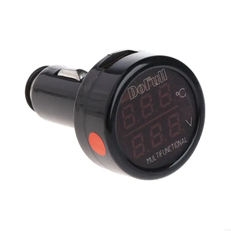 

P9FD LED Digital Display Universal Motorcycle Voltmeter 12/24V Car Voltmeter Volt Meter Monitor Gauge Display Voltage Monitor