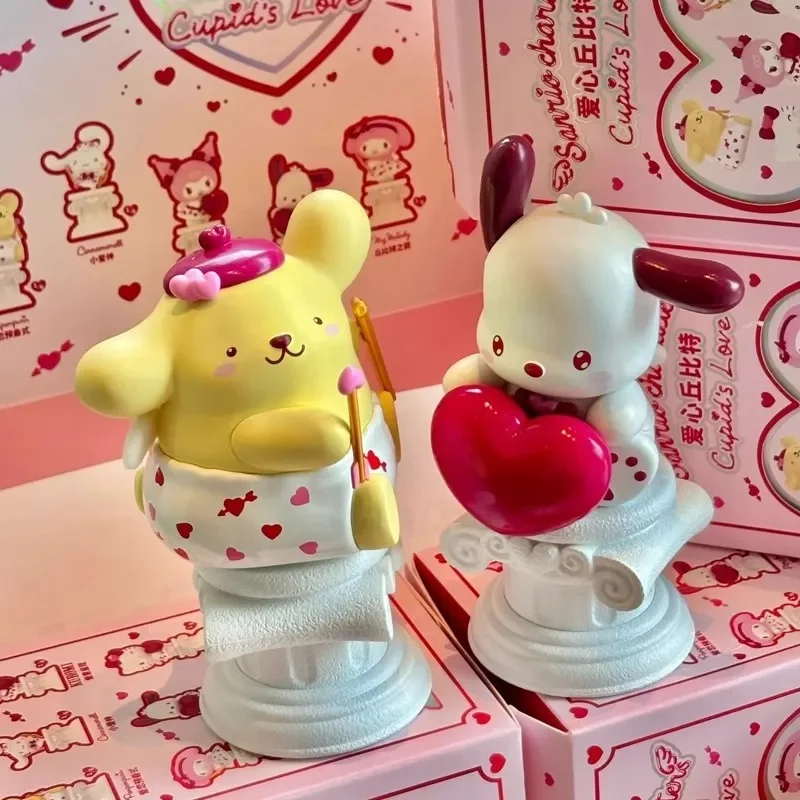 

Sanrio Cupid Of Love Kuromi My Melody Cinnamoroll Pom Purin Hello Kitty аниме Kawaii Милая модель украшения настольные игрушки