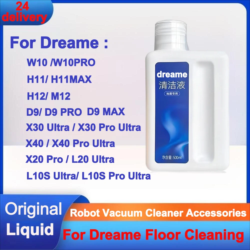 Original Liquid For Dreame D9 Max，X40 Ultra，L20 Ultra，L10S Ultra Vacuum Cleaner Parts Detergent Cleaning Fluid Mop Antibacterial