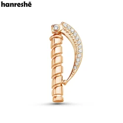 Hanreshe Medical Respiratory Intubation Brooch Pins Medical Laryngoscope Inlaid Crystal Lapel Badge Jewelry for Doctors Nurses