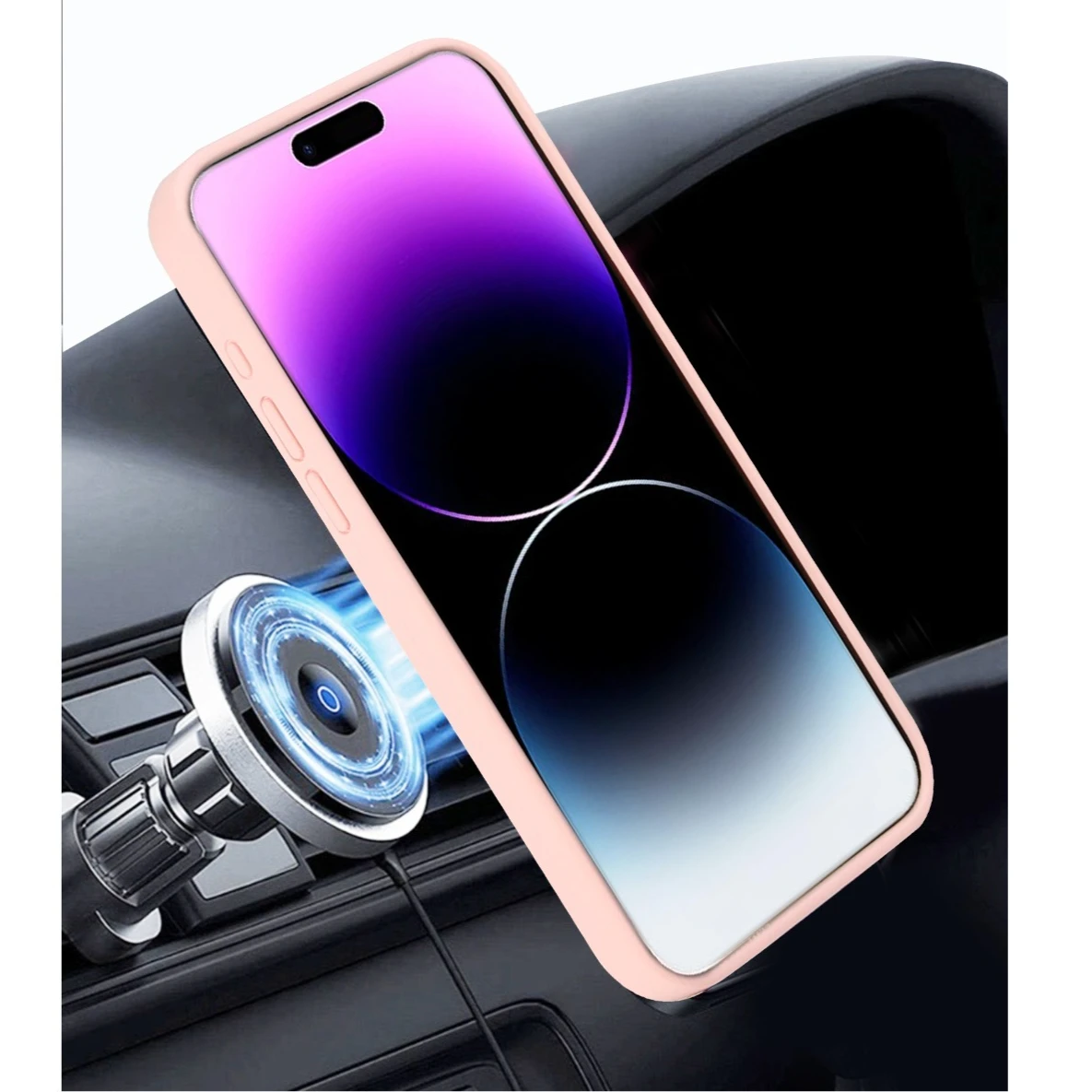 Luxuriöse Flüssigsilikon-Original-Handyhülle für iPhone 18 Pro Max 17 16 15 14 13 12 Pro Max für Magsafe Stoßfeste Matte Hülle – Detail 6
